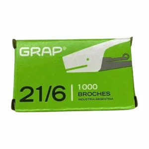 Broches Grap 21/6 x 1000 unidades.