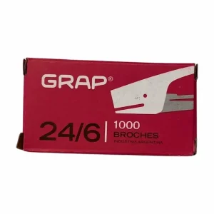 Broches Grap 24/6 x 1000 unidades.