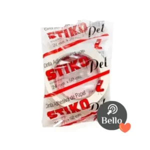 Cinta de papel adhesiva STIKO PEL 24 MM x 50 metros.