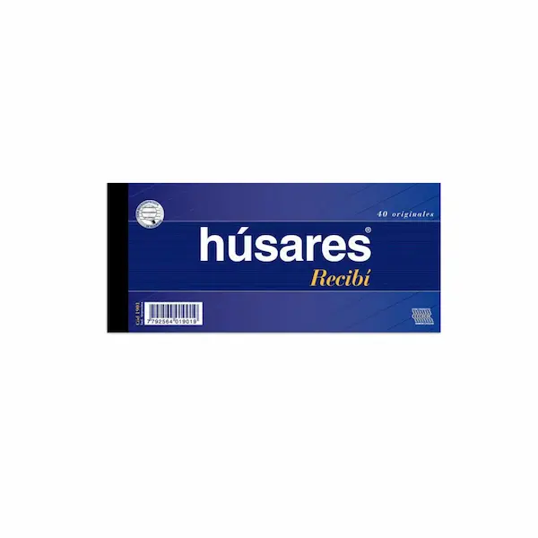 Talonario de Recibo grande HUSARES 1901