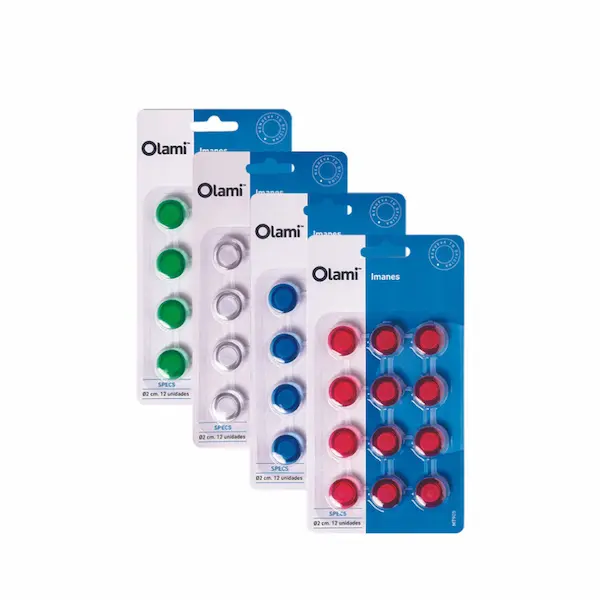Imanes para pizarra blister x 12