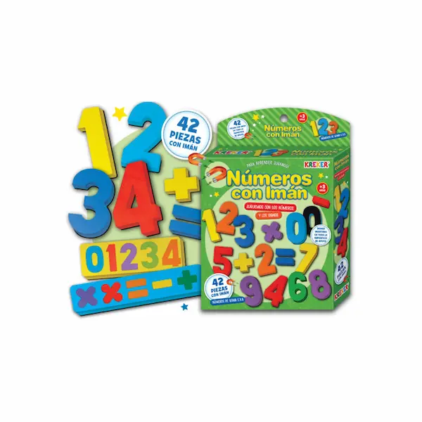Numeros de Goma imantados Kreker