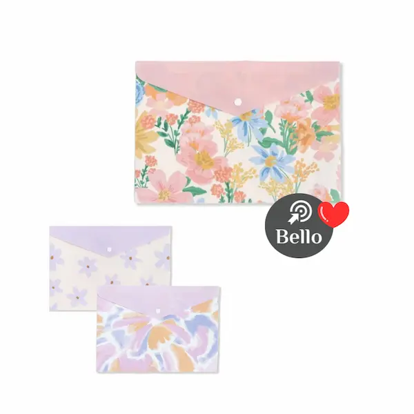 Sobre A4 plastico con broche FW design