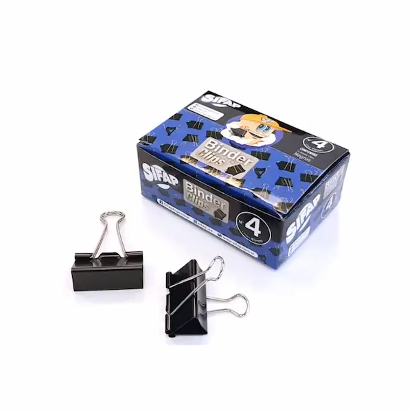 Binder clips 41 mm. x 12 unidades Sifap