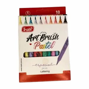 Marcadores fibras Trabi Art Brush pastel x 10 u.