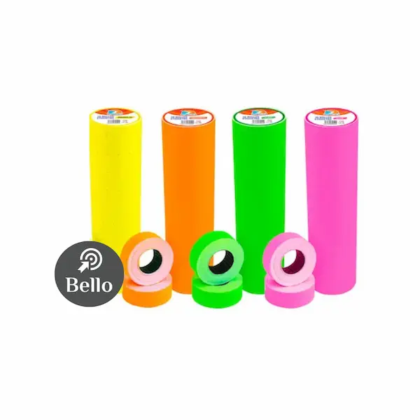 Rollos de etiquetas Fluo Ezco x 10 unidades
