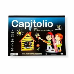 Block de dibujo Capitolio Negro N5