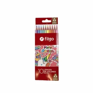 Lapices Filgo mina pastel x 10