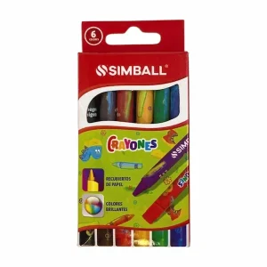 Crayones Simball x 6 colores