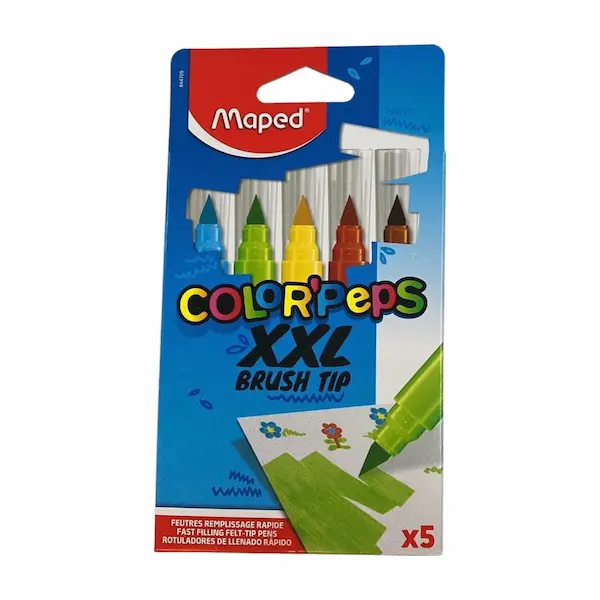 Fibras Marcadores punta pincel XXL Maped x 5