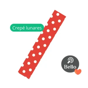 Papel Crepe Lunares Rojo