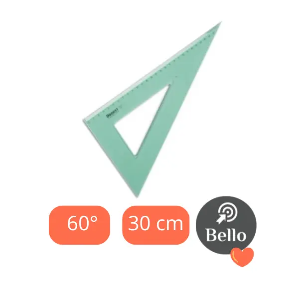 Escuadra Dozent 30 cm 60 grados