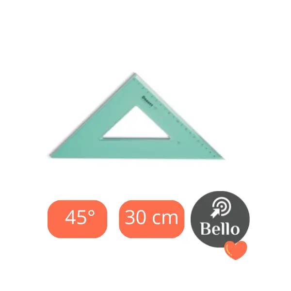 Escuadra Dozent 30 cm 45 grados