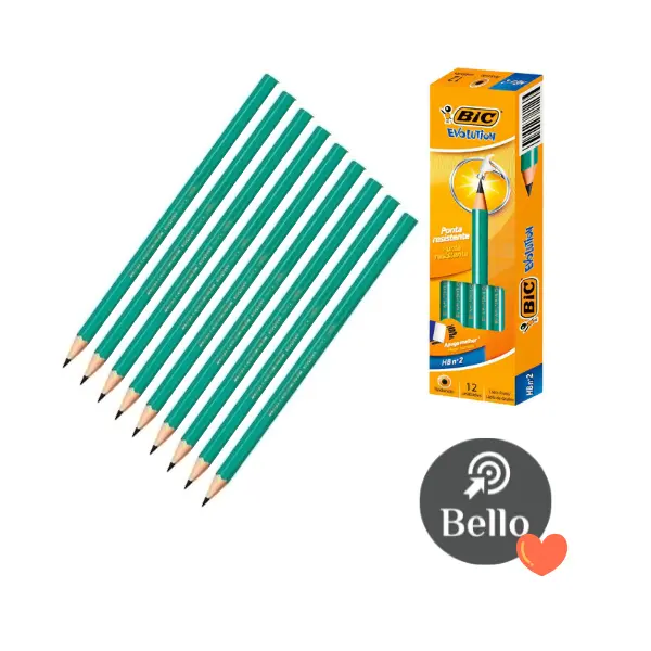 Lapiz negro grafito Bic Evolution c/u