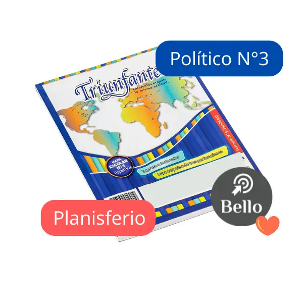 Mapas N3 Politico Planisferio X 40 unidades