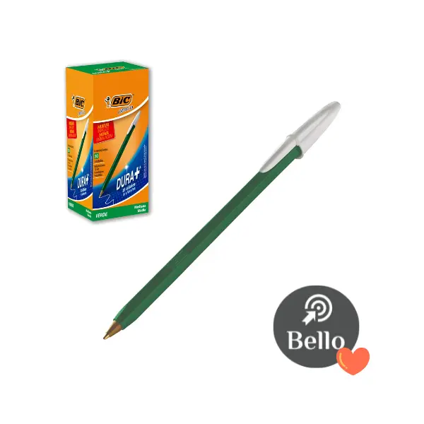Boligrafo Bic Opaco verde unidad