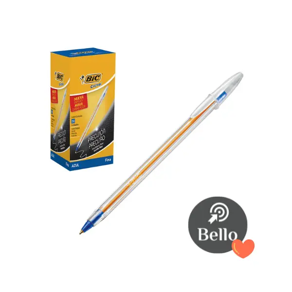 Boligrafo Bic Fine Plus Azul x  unidad
