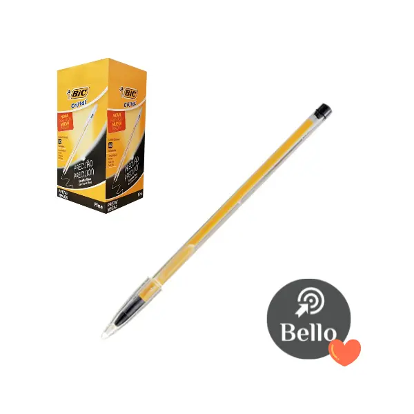 Boligrafo Bic Fine Plus Negro x  unidad
