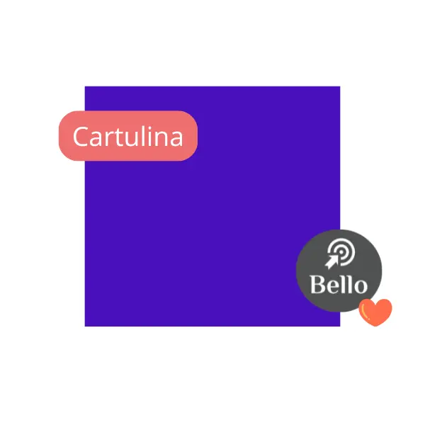 Cartulina color Azul