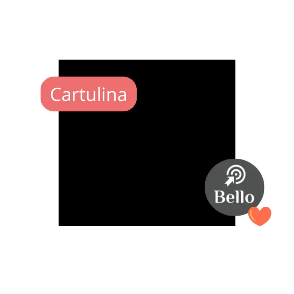 Cartulina color Negra