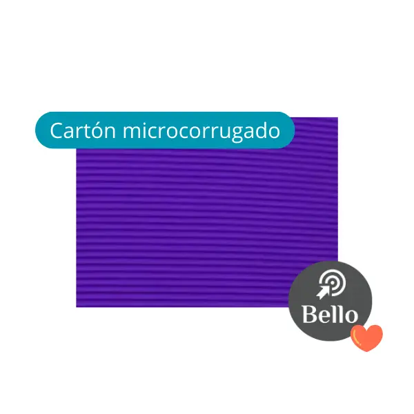 Carton Microcorrugado Azul