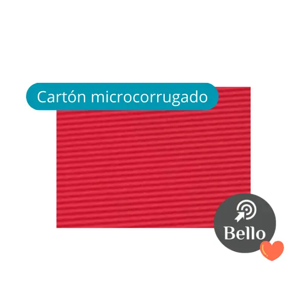 Carton Microcorrugado Rojo