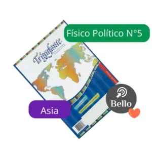 Mapas N5 Fisico politico Asia X 20 unidades