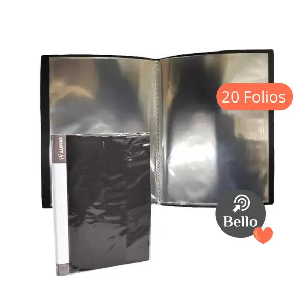 Carpeta A4 con 20 folios Luma