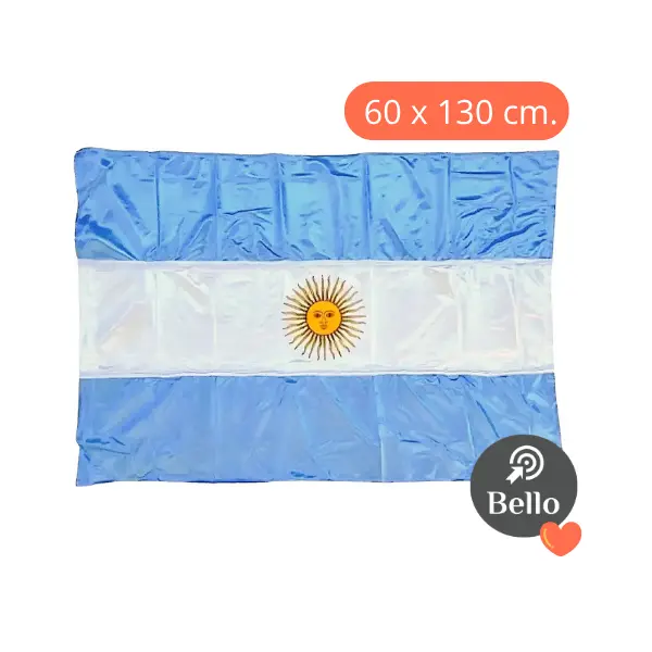 Bandera Argentina 60 x 130 cm.